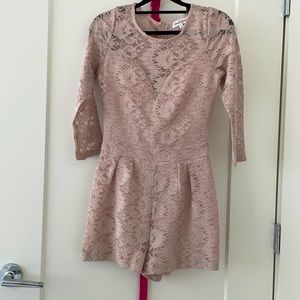 Sparkly Tan romper